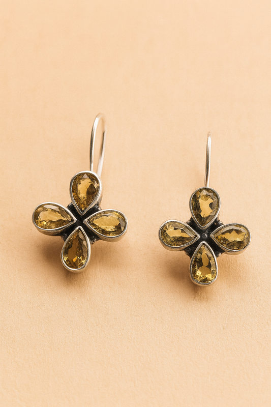 Silver Stone Earrings
