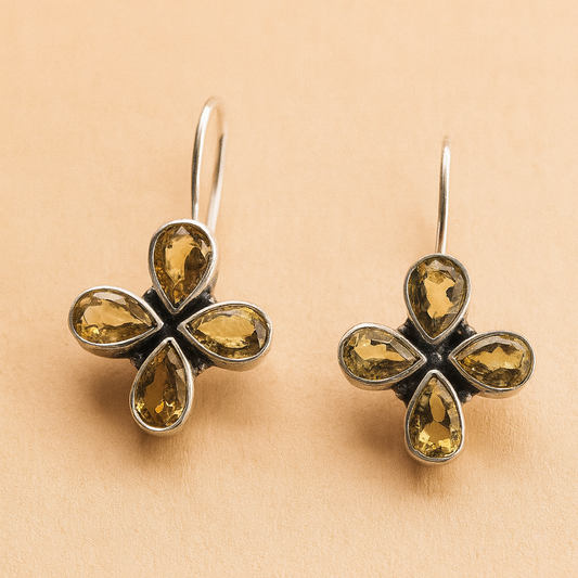 Silver Stone Earrings