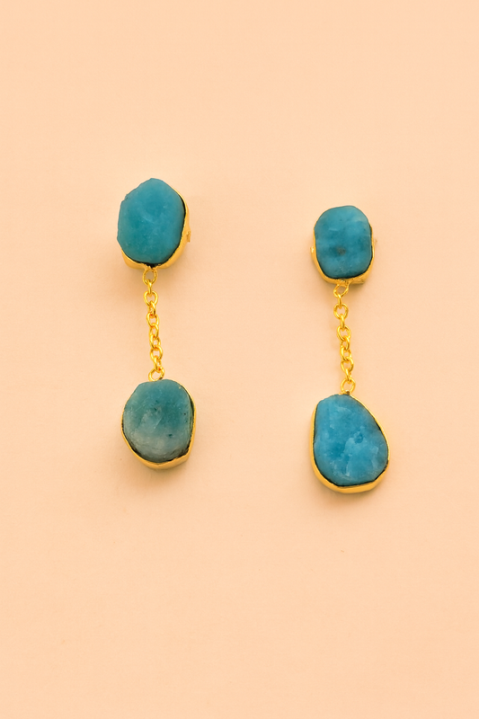 Celestial Gem Hanging Studs
