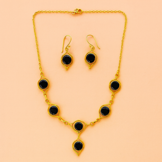 Celestial Orbit Stone Necklace