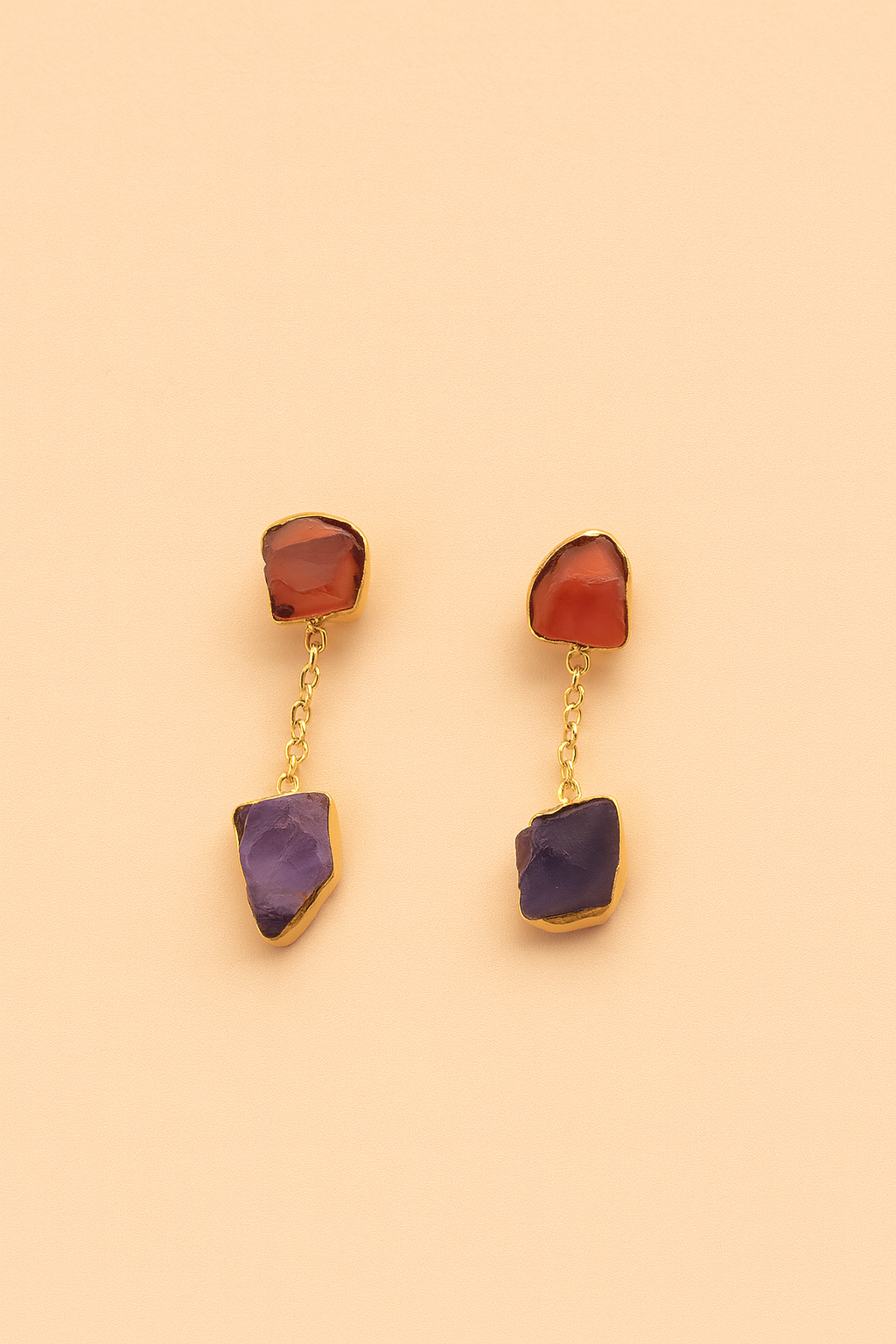 Celestial Gem Hanging Studs