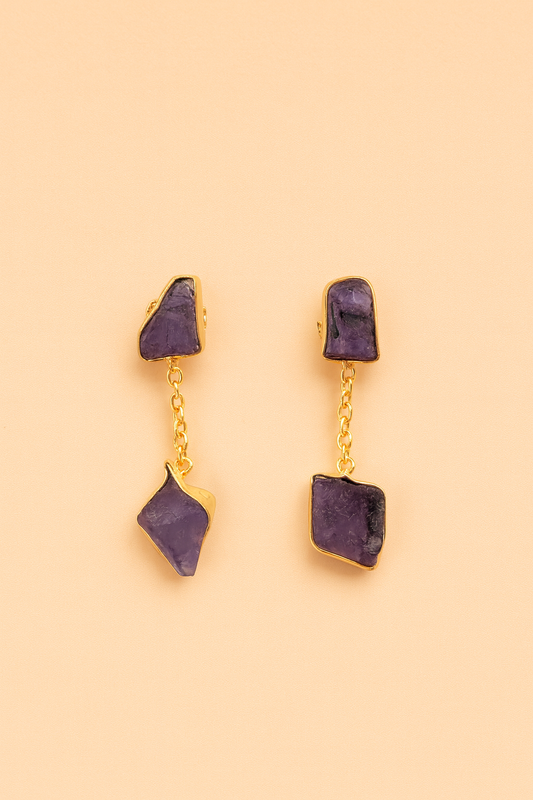 Celestial Gem Hanging Studs
