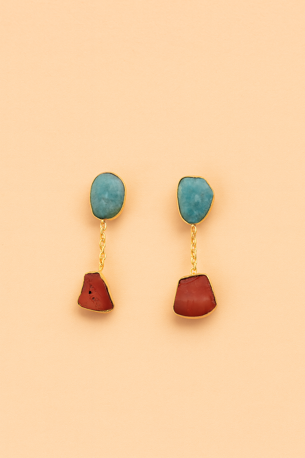 Celestial Gem Hanging Studs