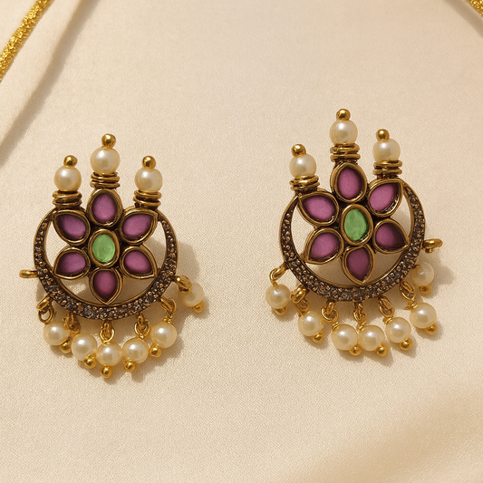 Royal Blossom Kundan Set