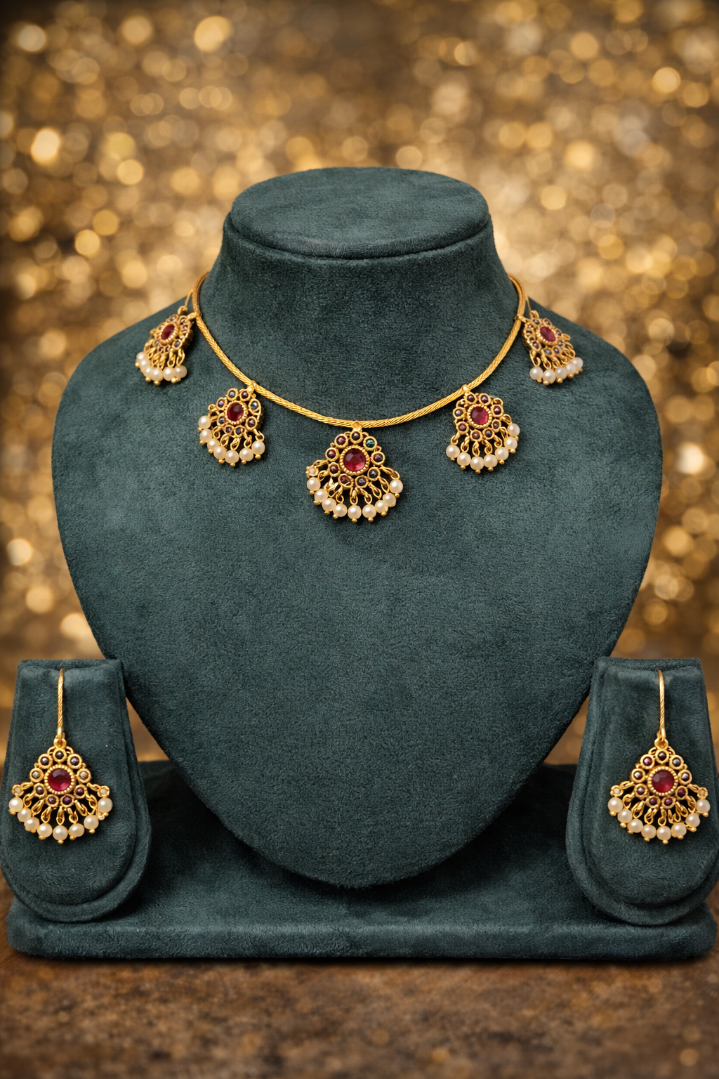 Swarna Pushpa Pearl Set