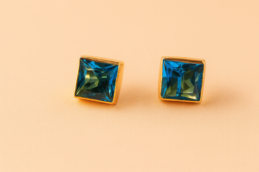 Square stone studs