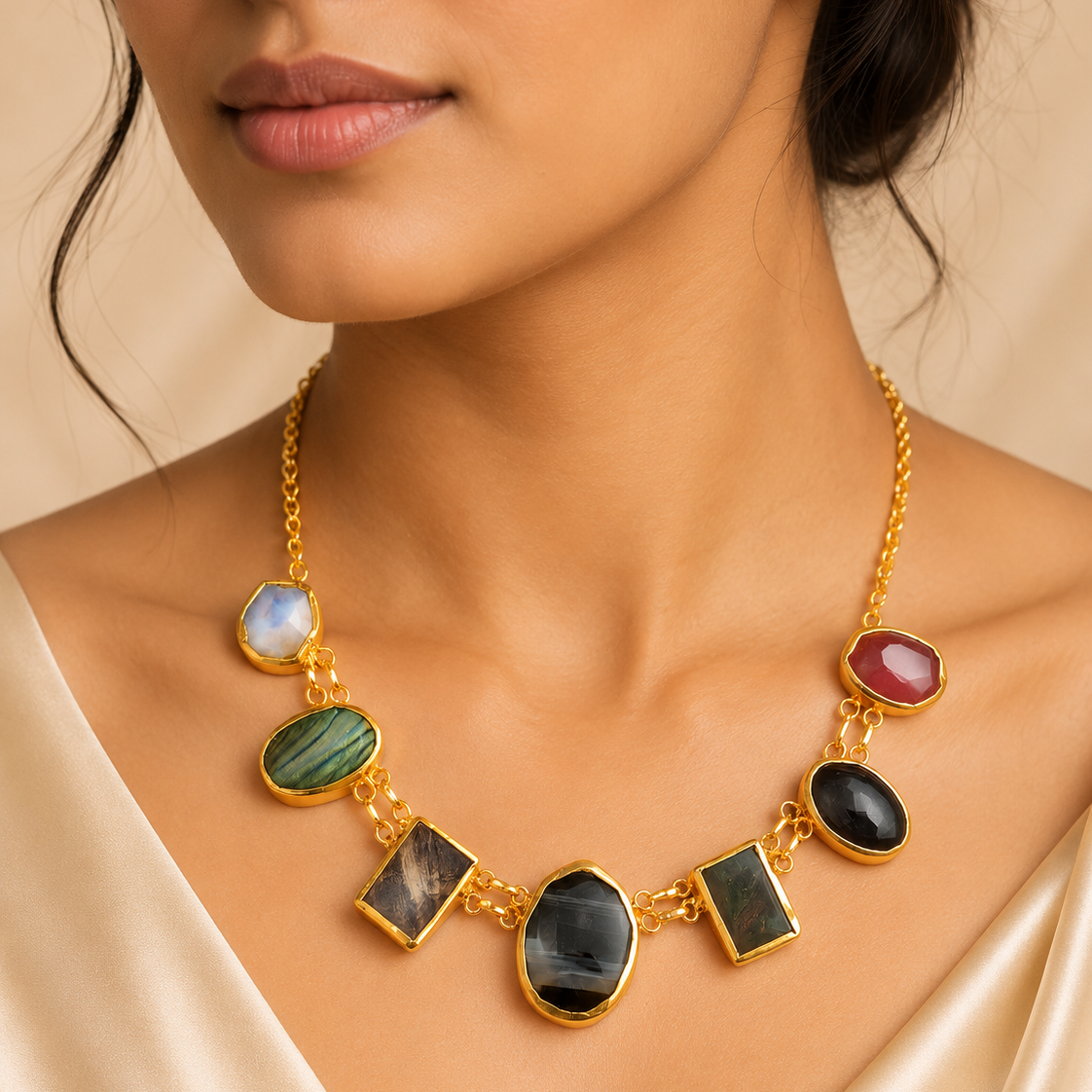 Royal Prism Stone Necklace