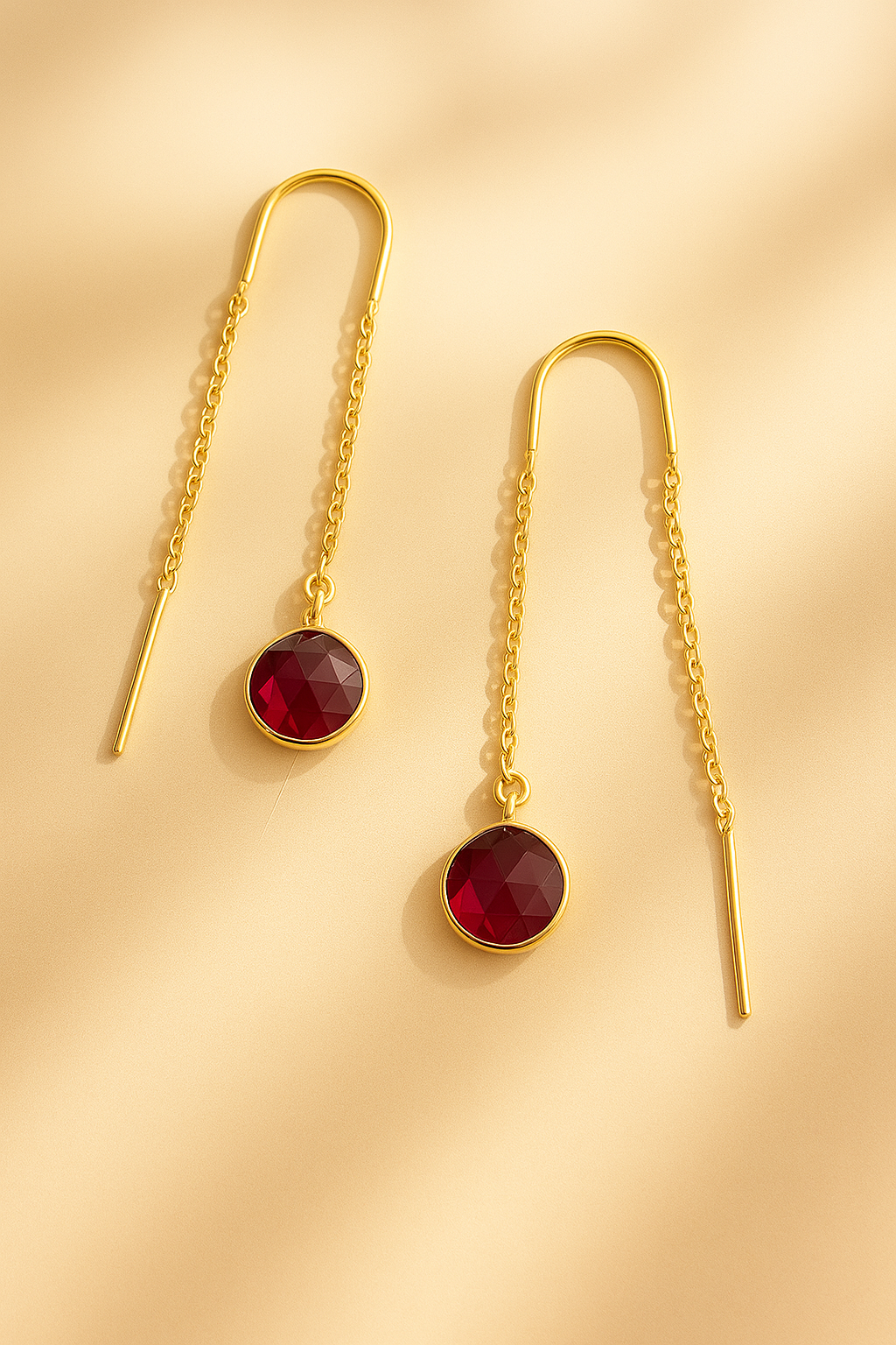 Needle thread Earring