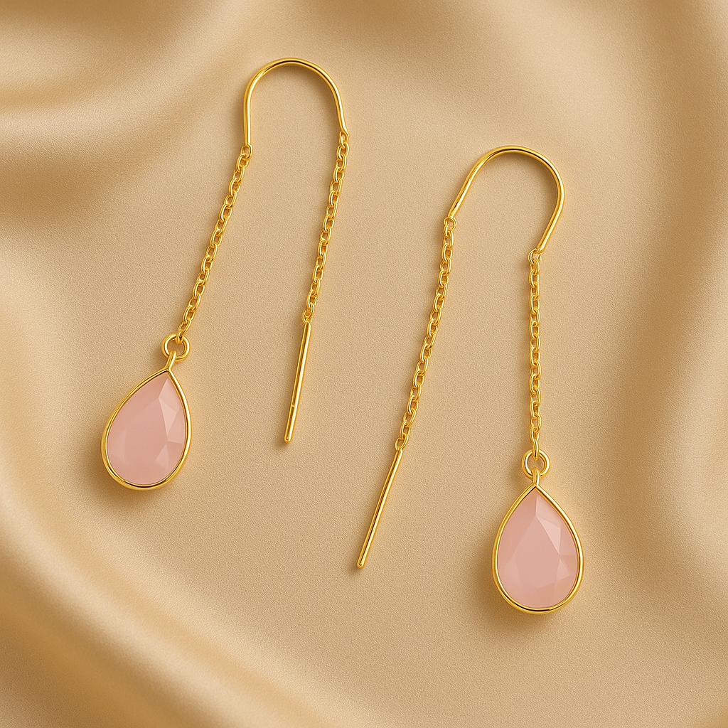 Needle thread Earring