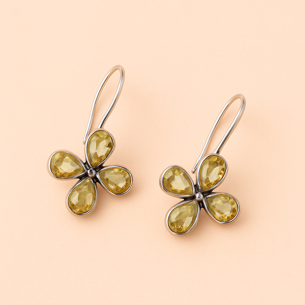 Silver Stone Earrings
