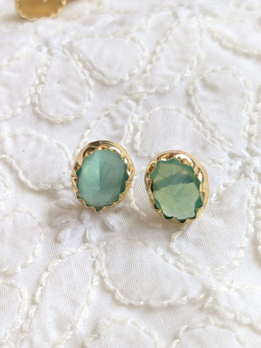 Oval Stone Stud