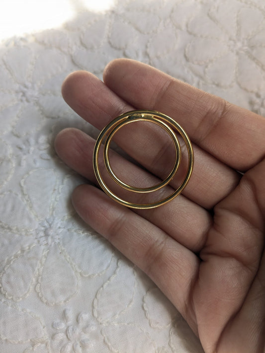 Double Ring Stud Earrings – Contemporary Chic