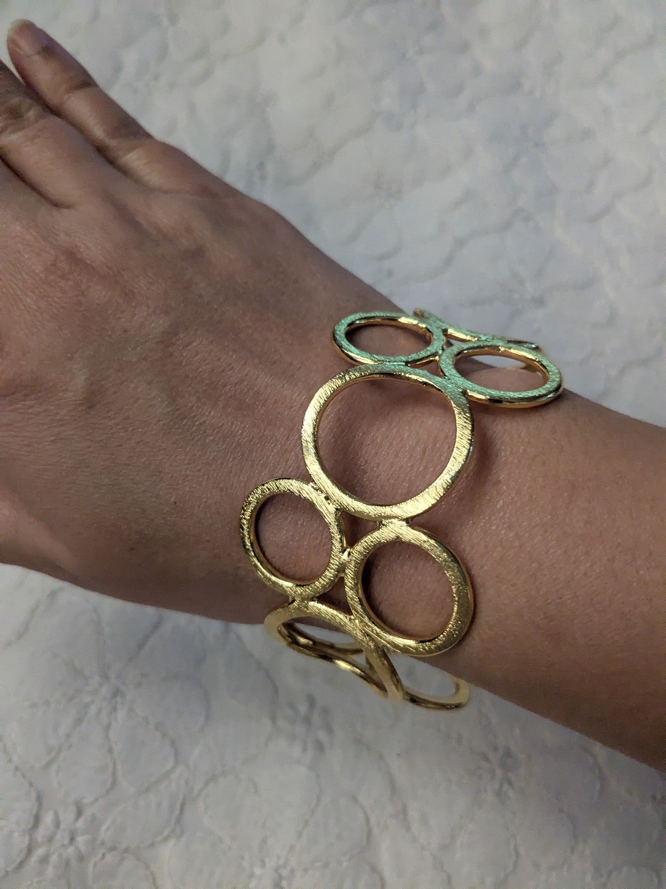 Hammered Multi-Ring Bracelet
