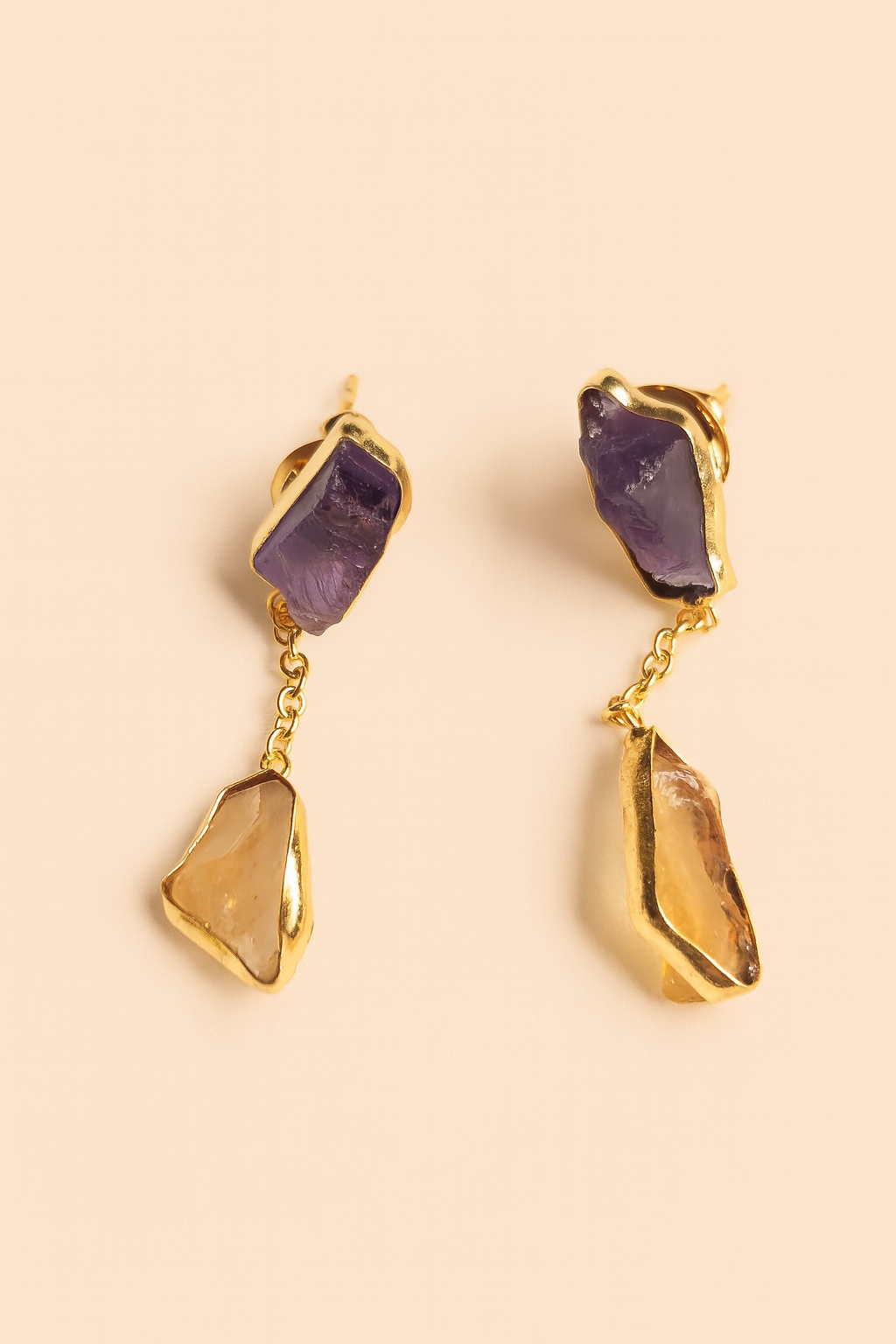 Celestial Gem Hanging Studs